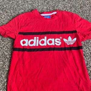 Red Adidas t shirt